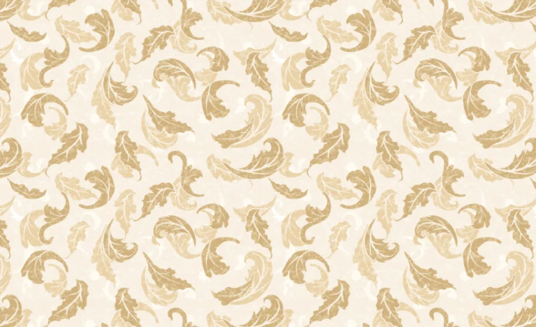 FALLING LEAVES DAMASK CAFE AU LAIT