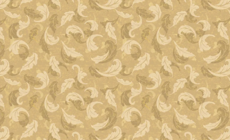 FALLING LEAVES DAMASK LATTE