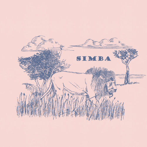 SAFARI WANYAMA SINGLES LION PETAL WITH BLUE NOVA