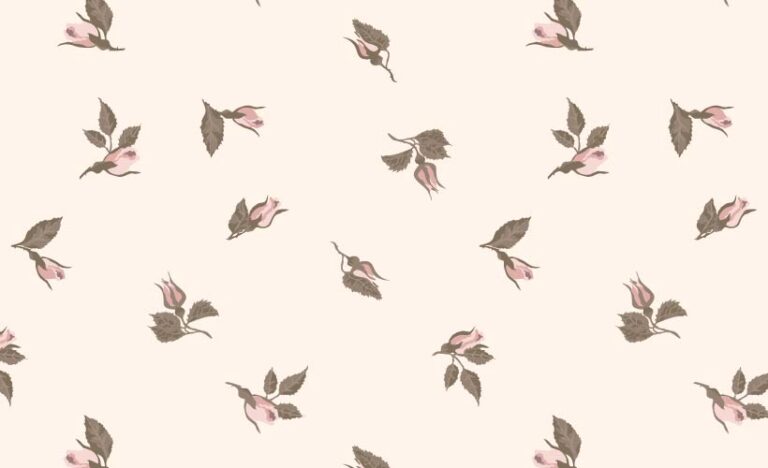 SURFACE PATTERN DESIGN-COTTAGE GARDEN AUTUMN BEST BUDS