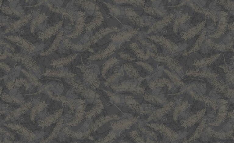 SURFACE PATTERN DESIGN-COTTAGE GARDEN MIDNIGHT FERN BED