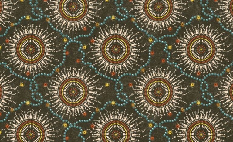 SURFACE PATTERN DESIGN-SAFARI HIFADHI TSAVO NAIBOR MEDALLION